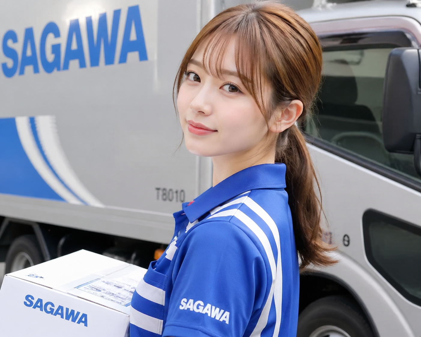 japanese beauty with ponytail
