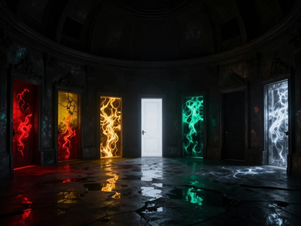 Seven doors