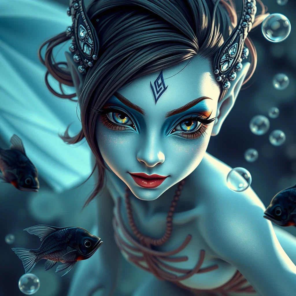 underwater nymph fantasy art
