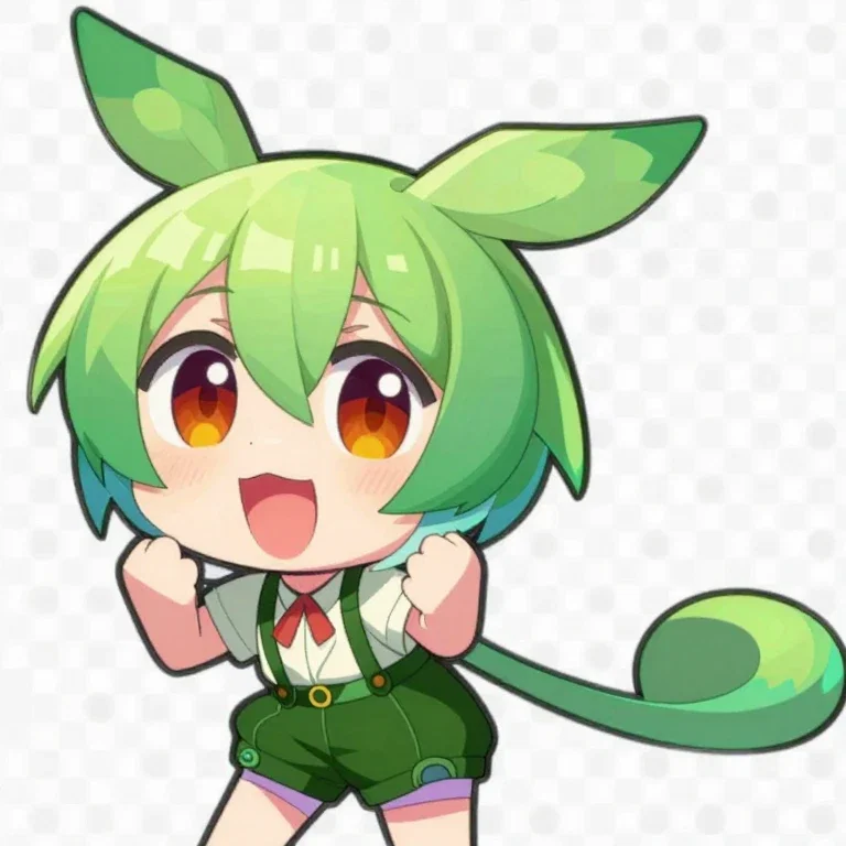 make it in a 3d anime style
