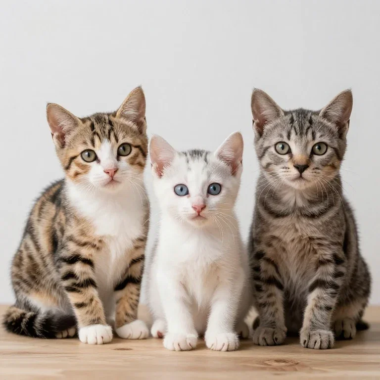 three kittens