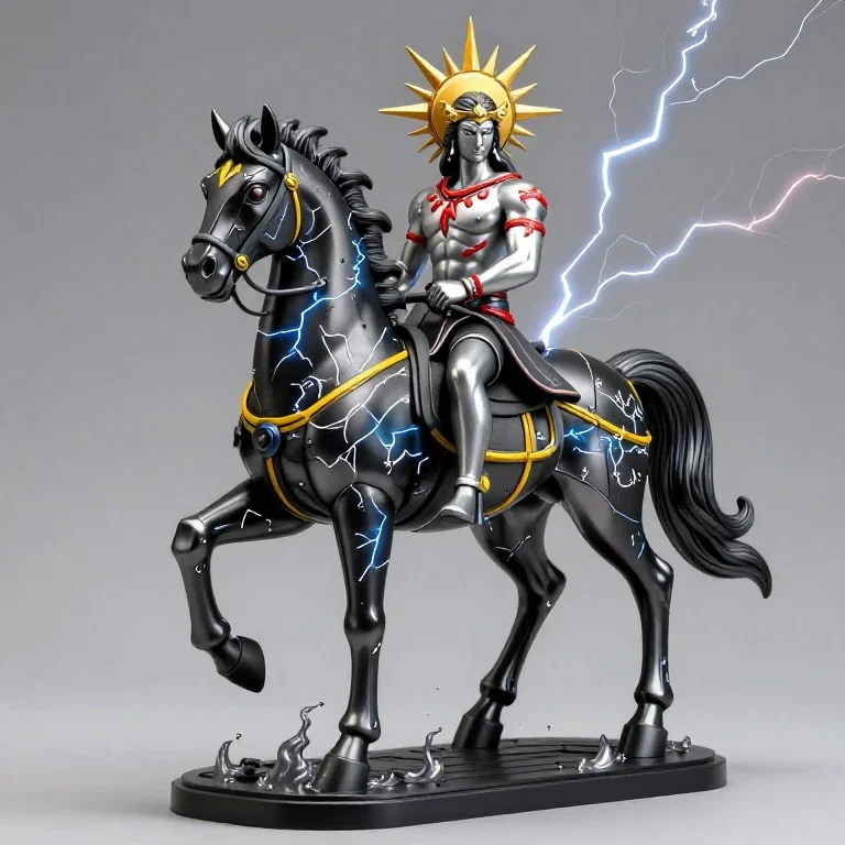 samurai robot centaur sculpture art