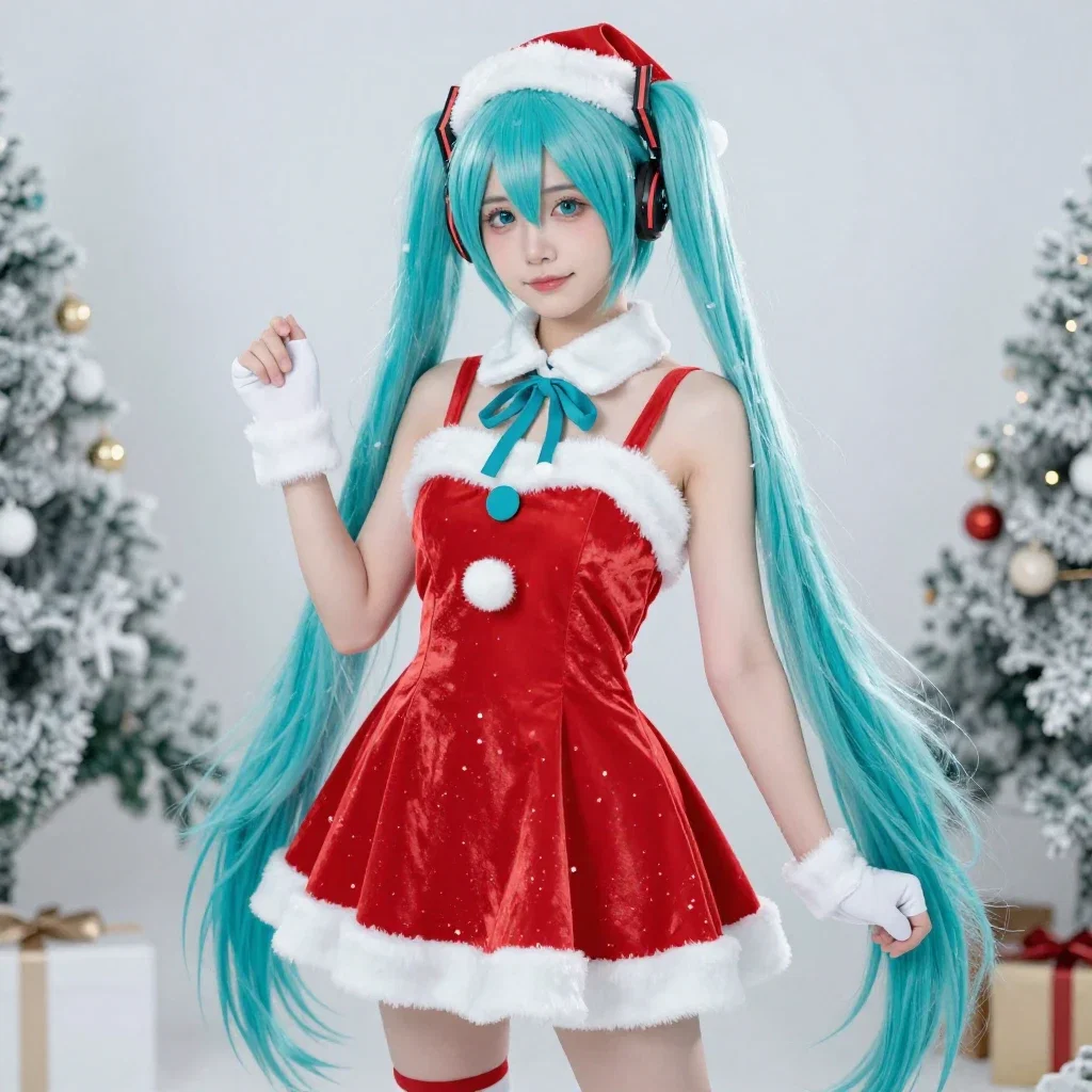 hatsune miku santa cosplay