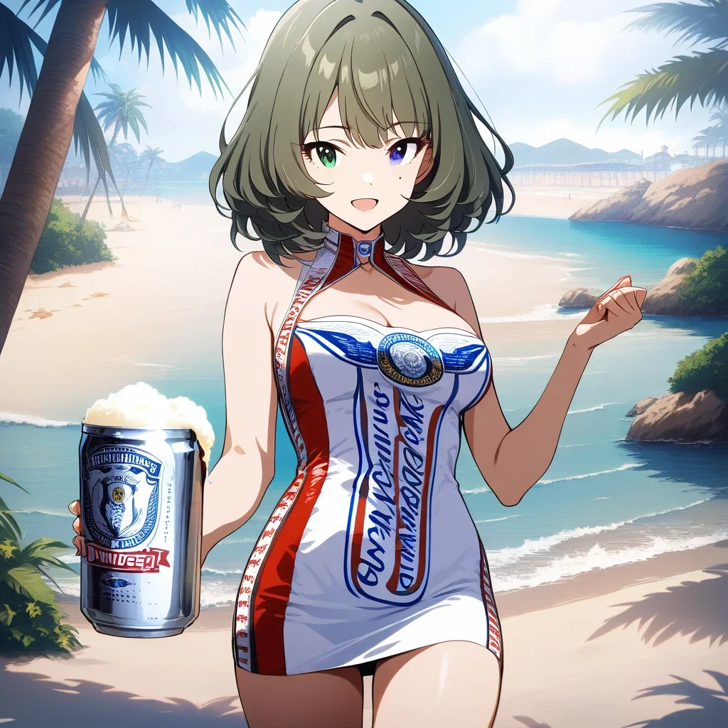 japanese girl beach white dress