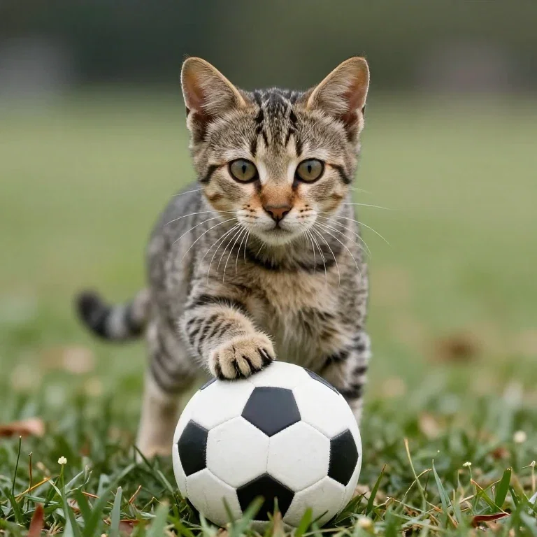 soccer player kitten