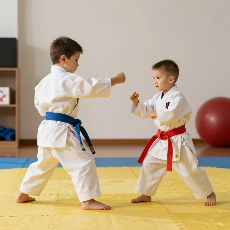 kittens doing karate sparring
