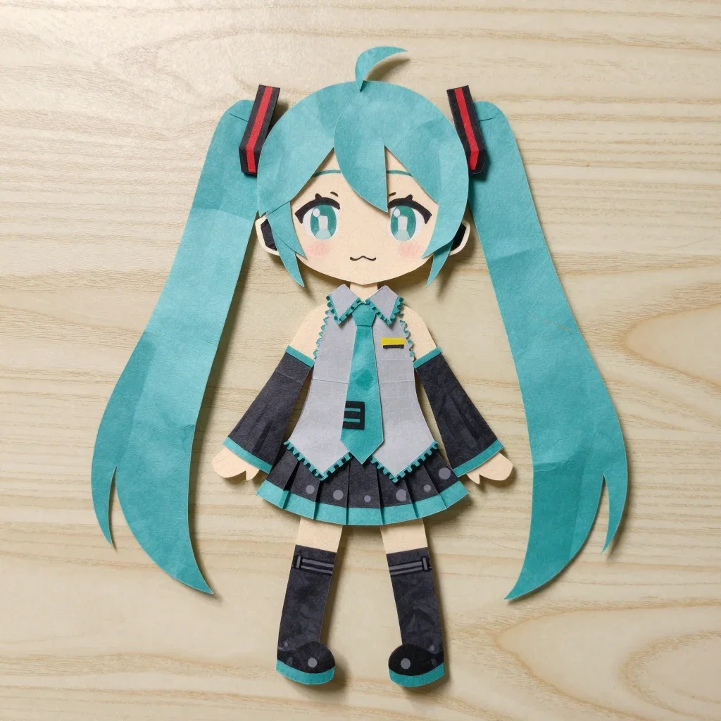 hatsune miku paper craft