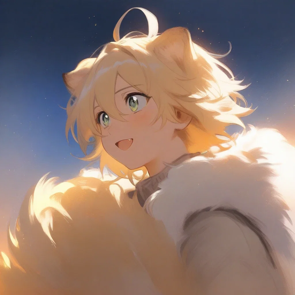 golden retriever boy with fluffy ears