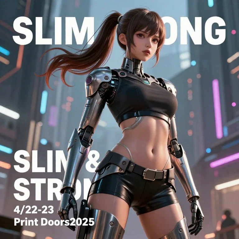 slim strong futuristic female armor