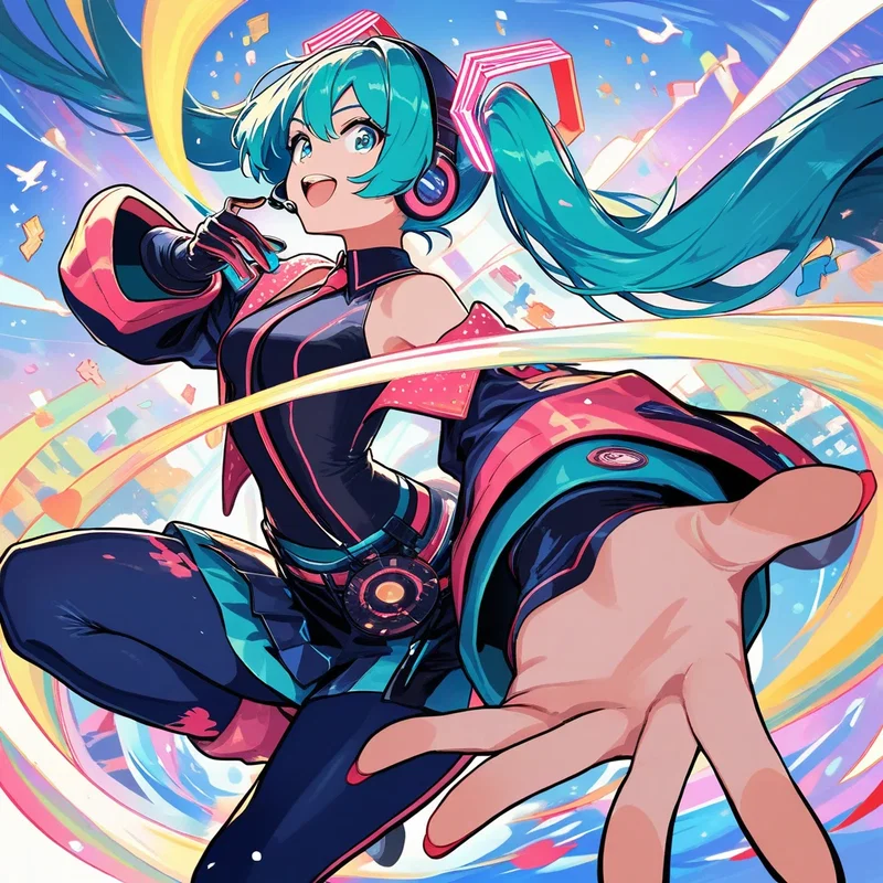 アクション初音ミク