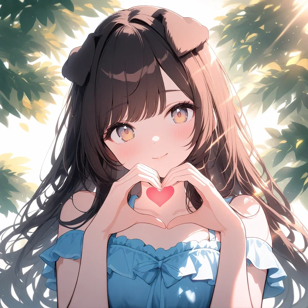 best quality aesthetic girl with dog ears