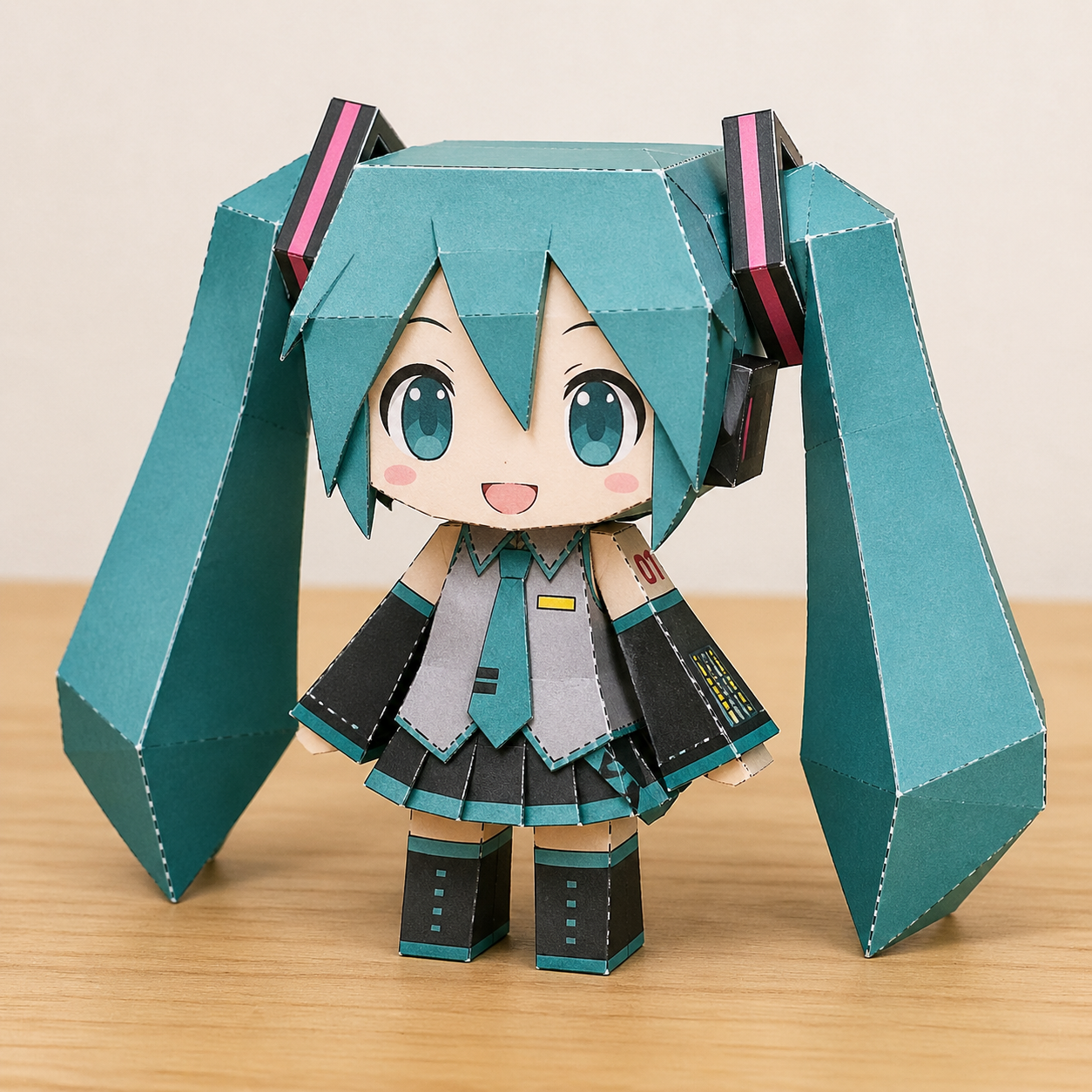 create hatsune miku papercraft