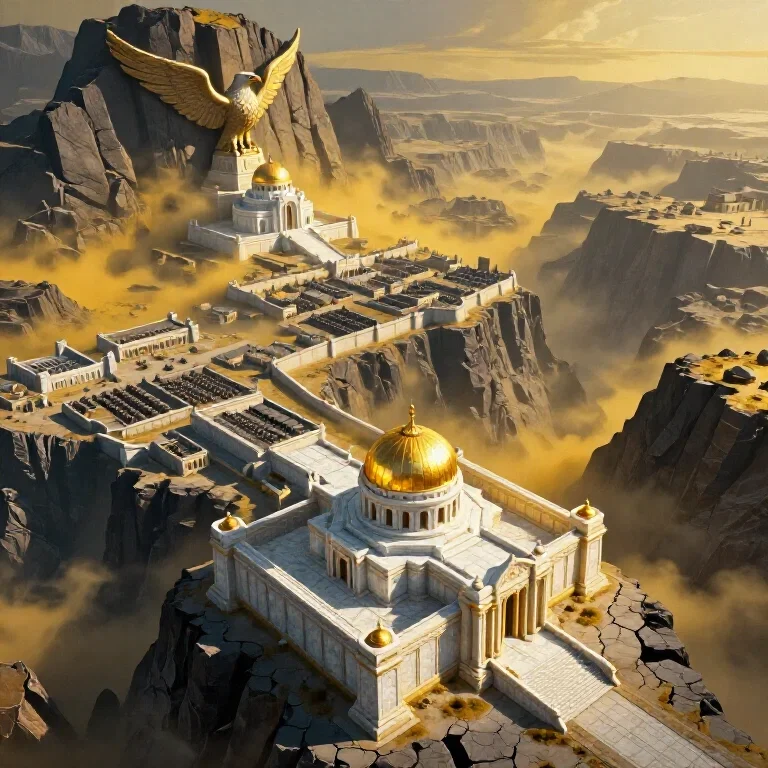 weisshaupt aerial shot mountain canyon fortress