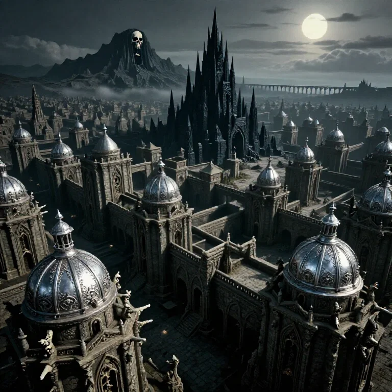 aerial shot of nevarra city