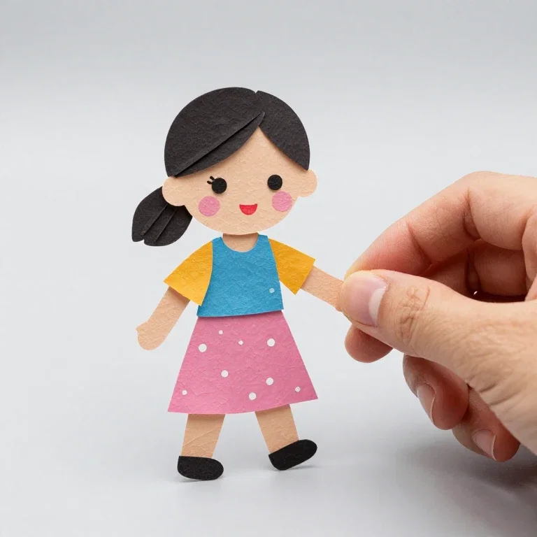 filipino mom making paper craft