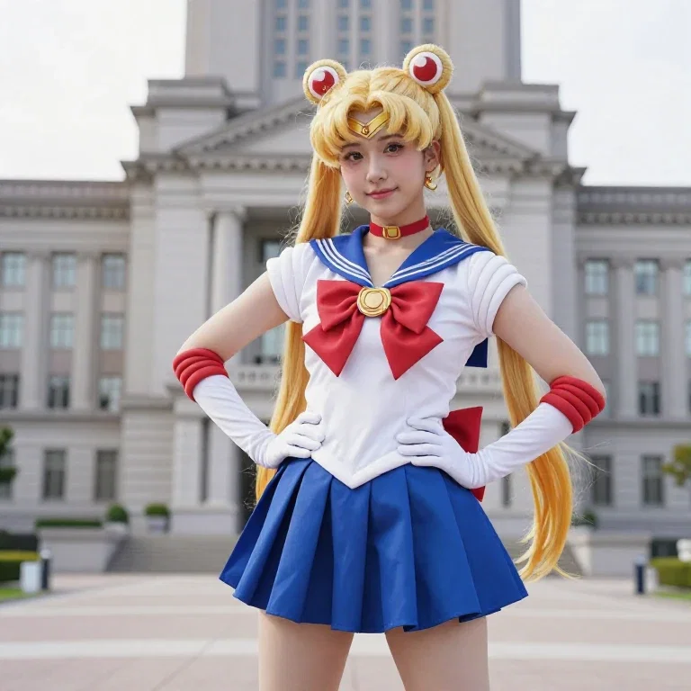 japanese woman sailor moon cosplay