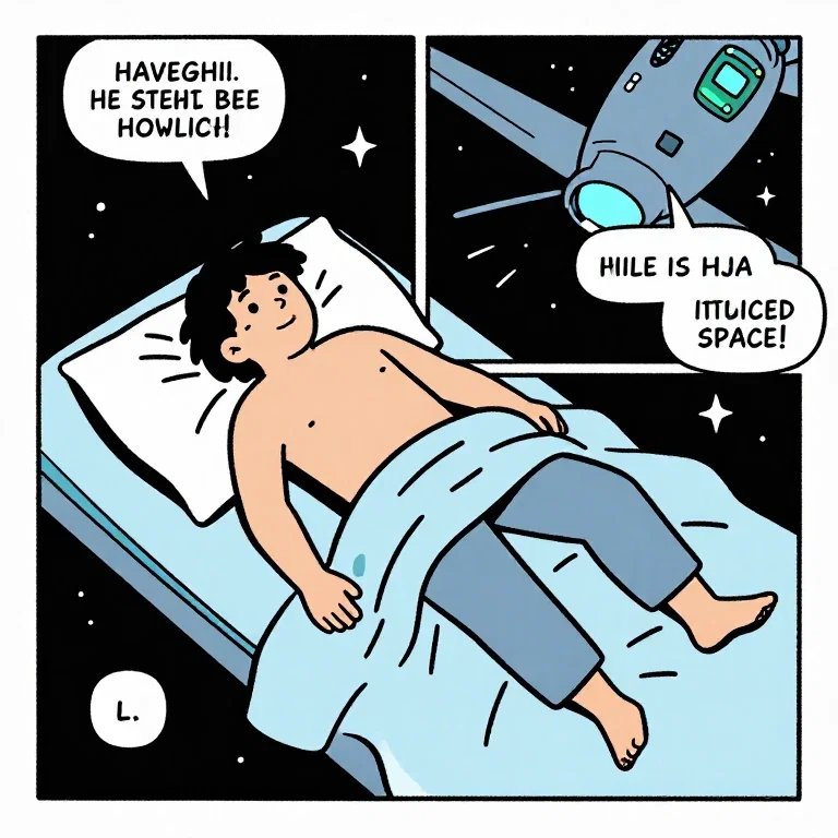 comic hangover in space