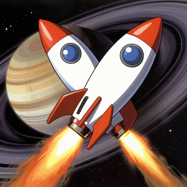 anime rocket on saturn