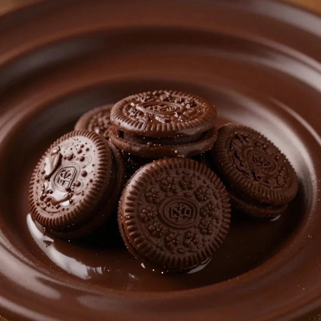 chocolate coated oreo cookies