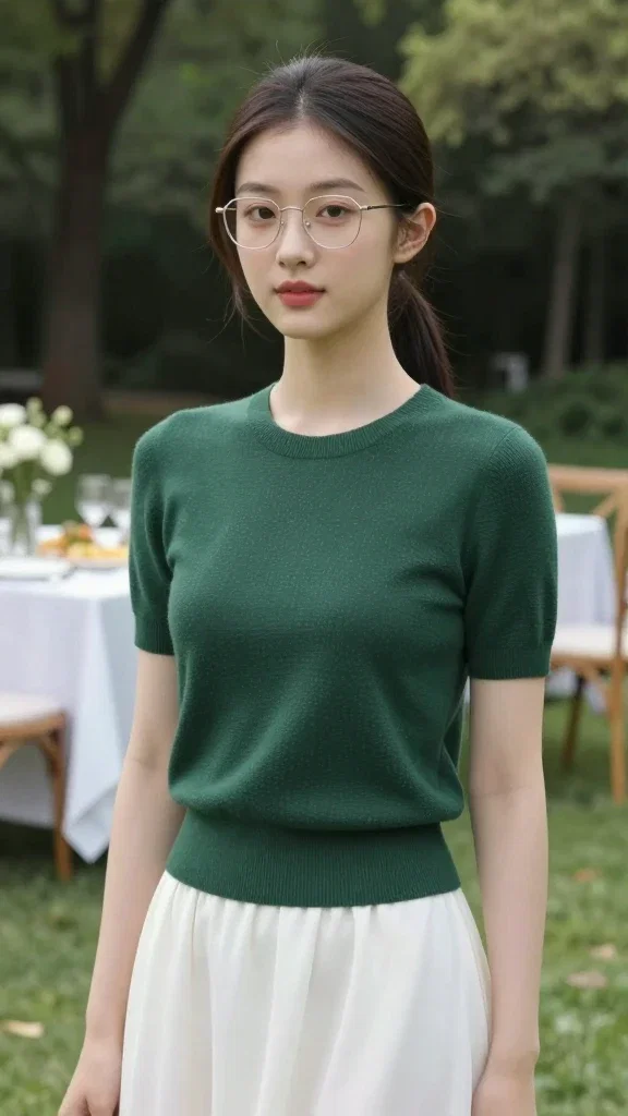 girl intellectual clean elegance aura