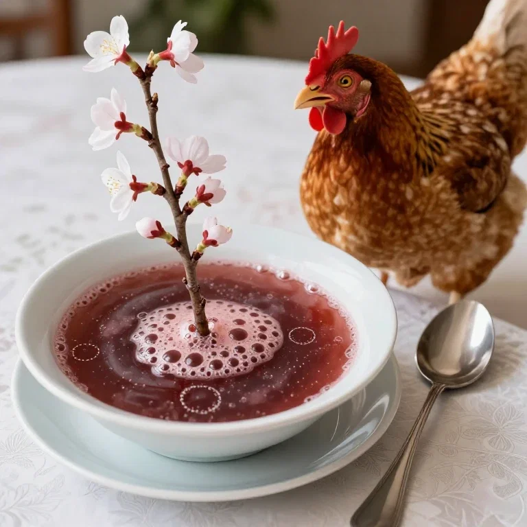 cherry blossom soup surprises chicken
