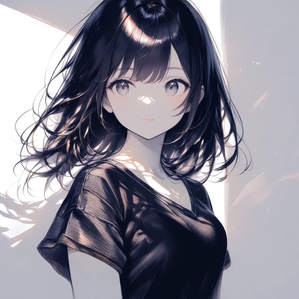 cute girl at street corner