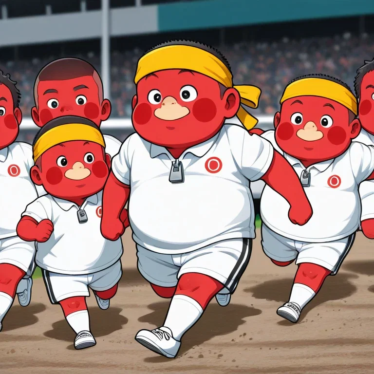 chubby boy running last in school race