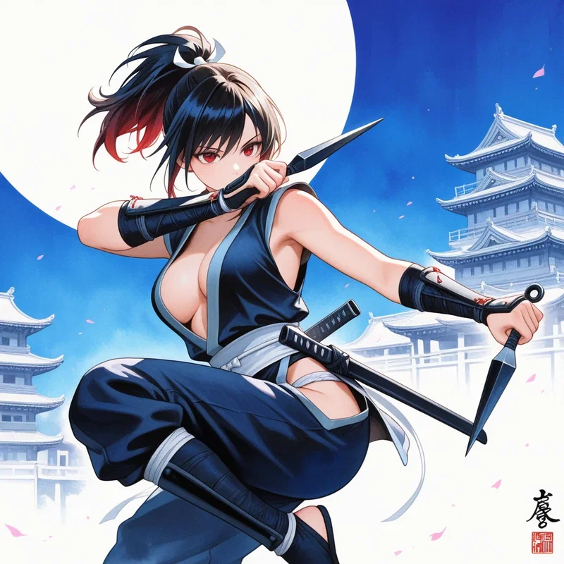 架空和風女子