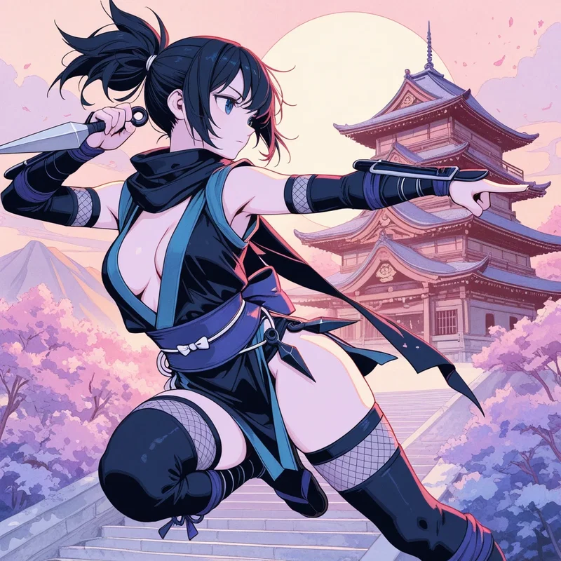 架空和風女子