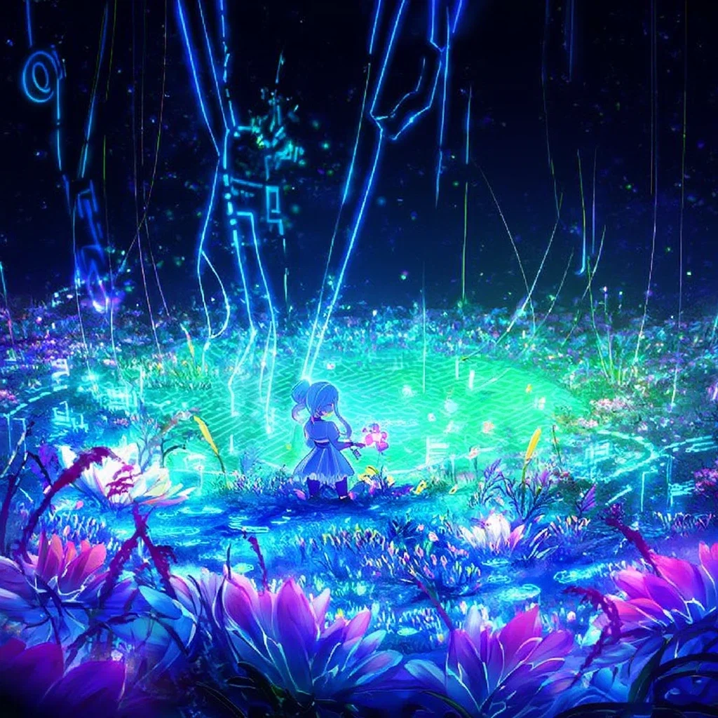 Neta Lumina does some gardening