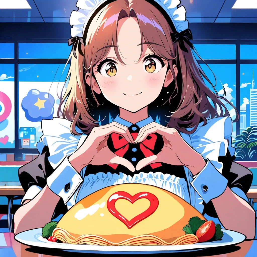 萌え萌えキュン、美味しくなーれ