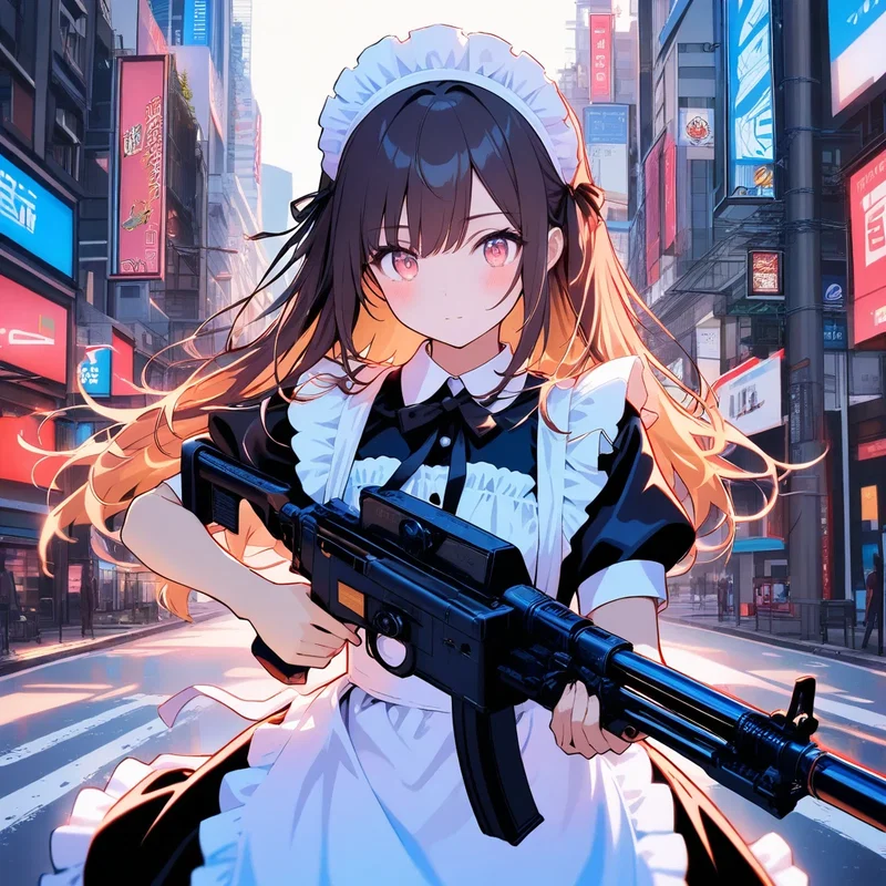 闘うメイド女子