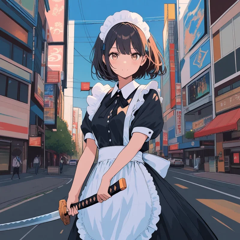 闘うメイド女子