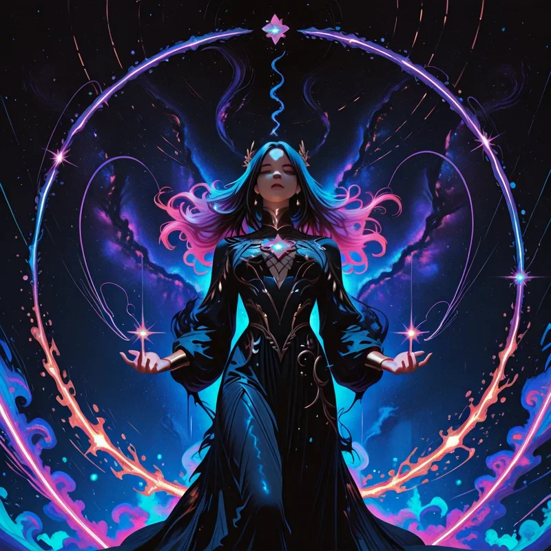 Magicienne du Futur en Méditation