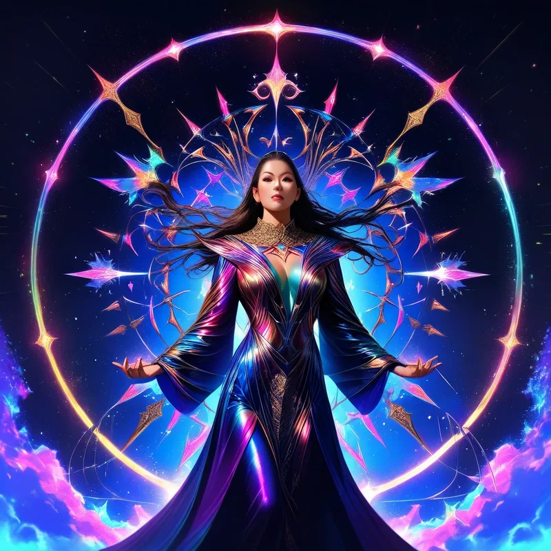 Mage Céleste Futuriste