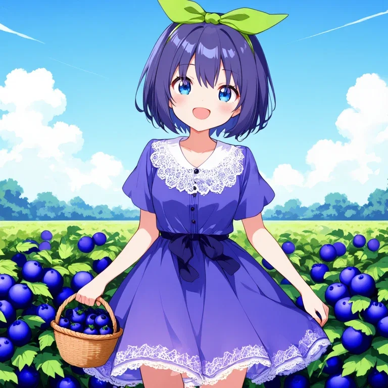 ブルーベリー少女