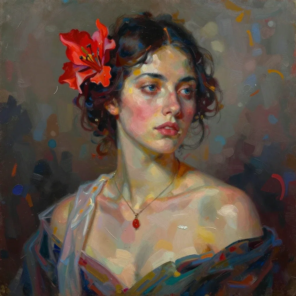 Beauty Portrait - Oil painitng