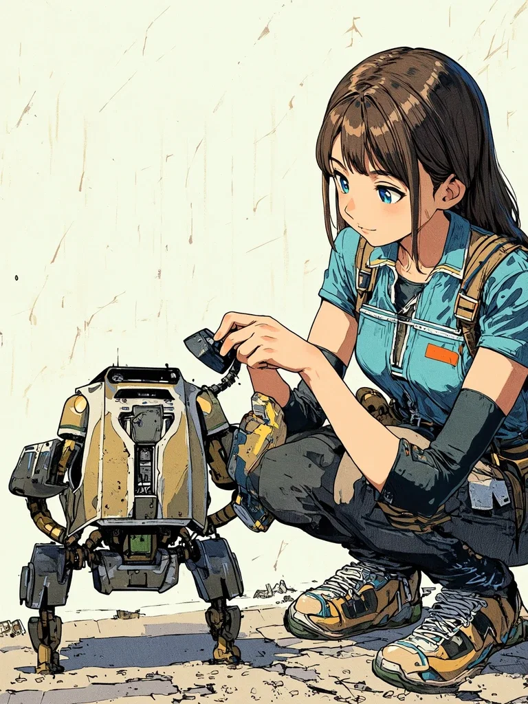 「ロボタを愛でる(修理)」