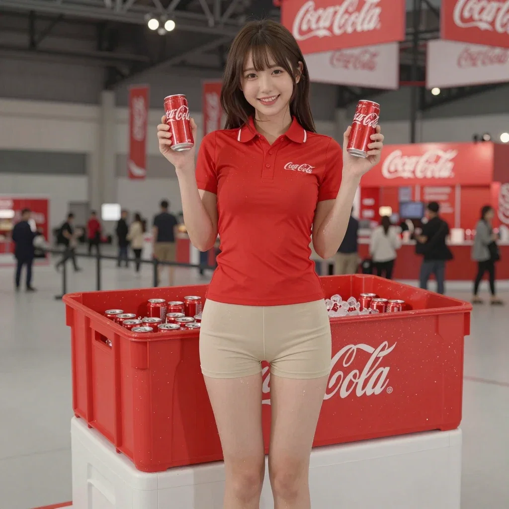 可愛いコカ・コーラガール