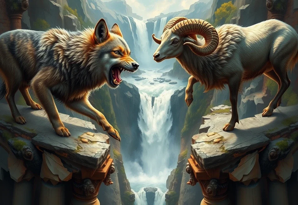 Duel Epique sur le Pont en Ruine
