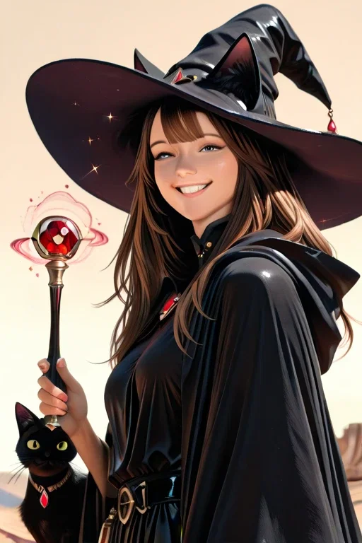 猫耳の魔女(砂漠の家)