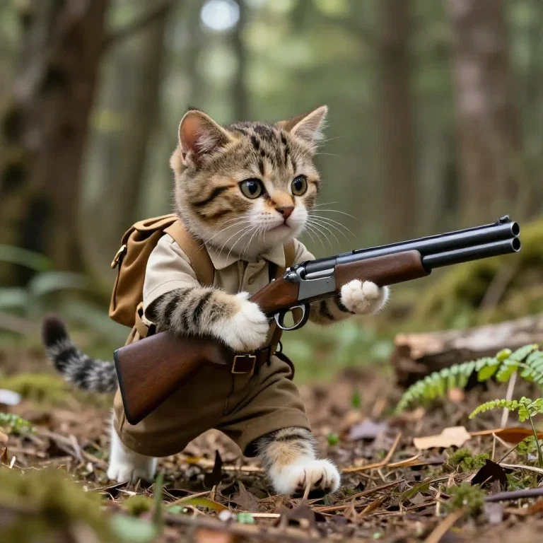 子猫のハンター