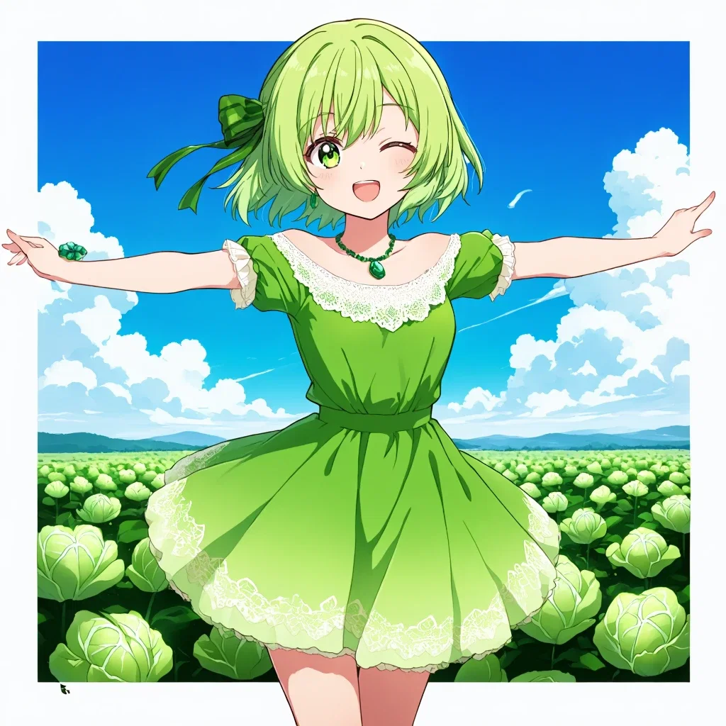 再来のキャベツ少女