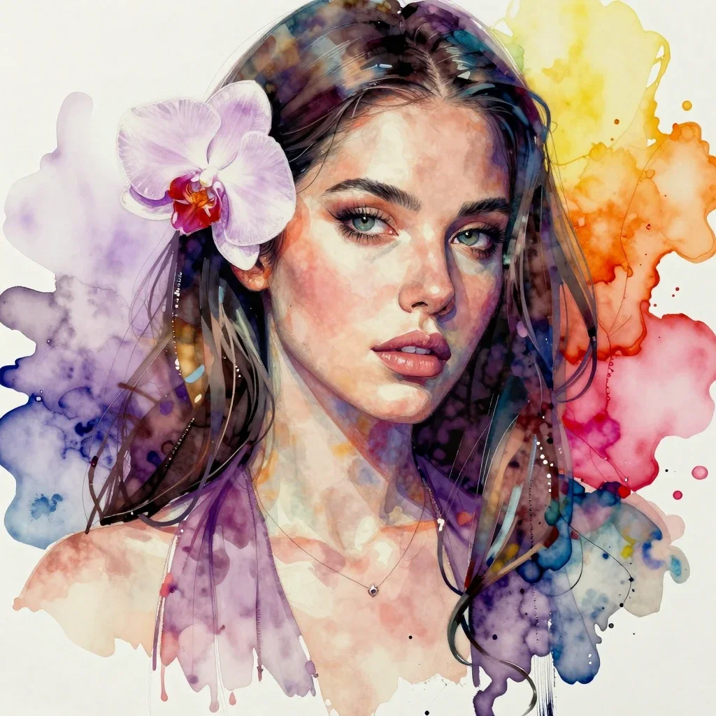 Beauty - Watercolor Portrait