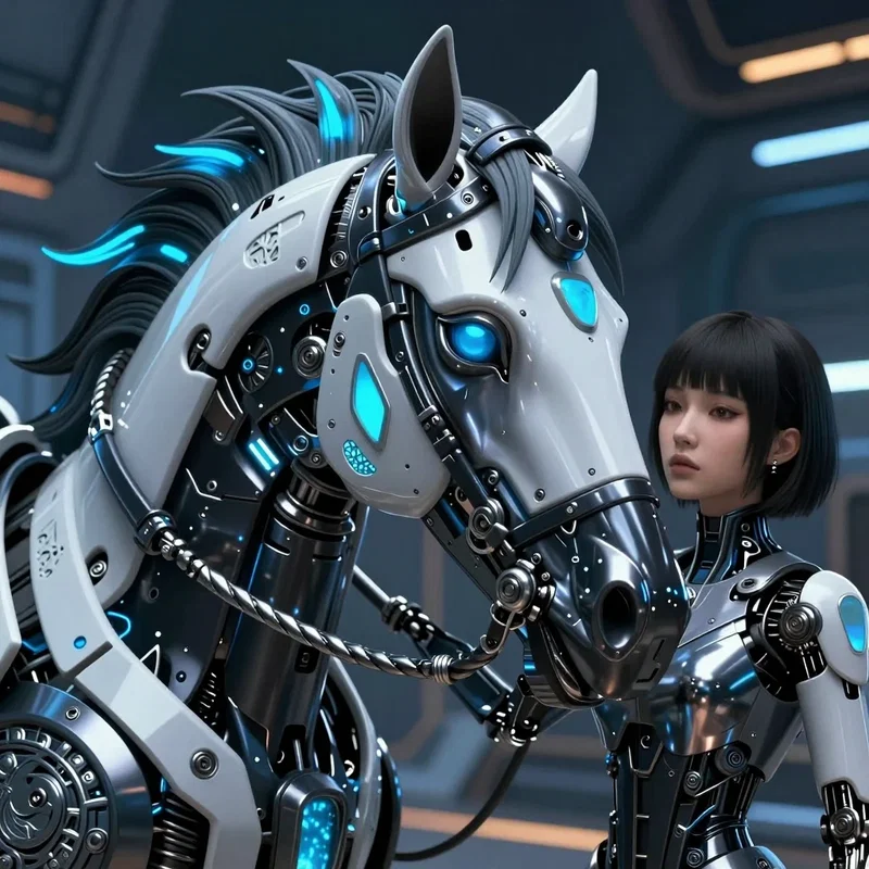Cheval Mécanique et sa Compagne