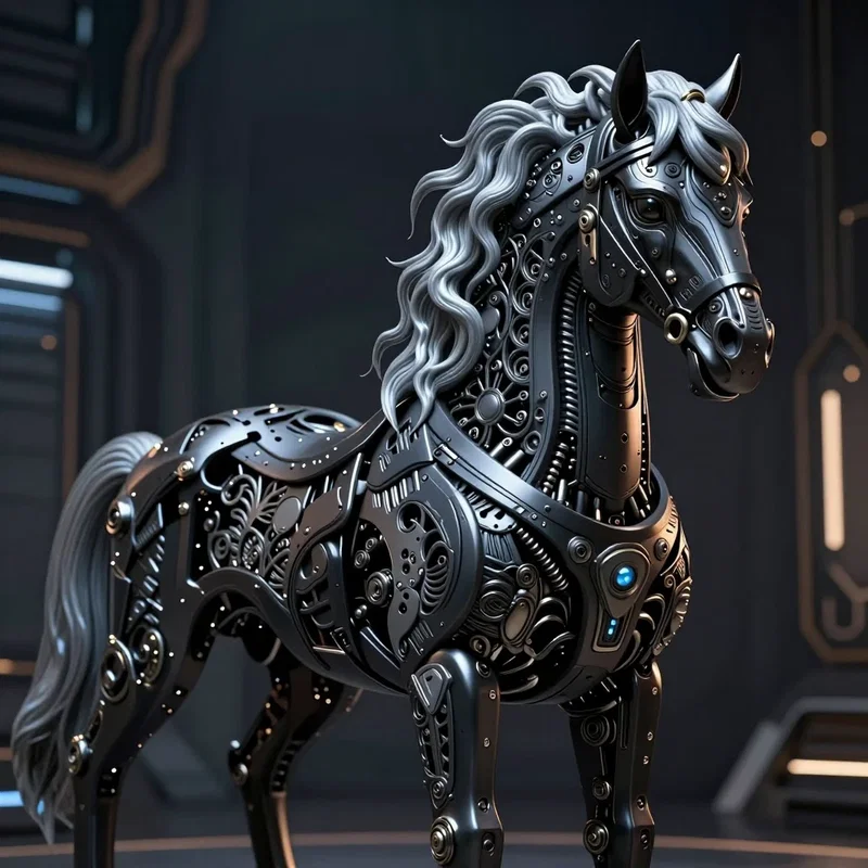 Cheval Mécanique Stylisé