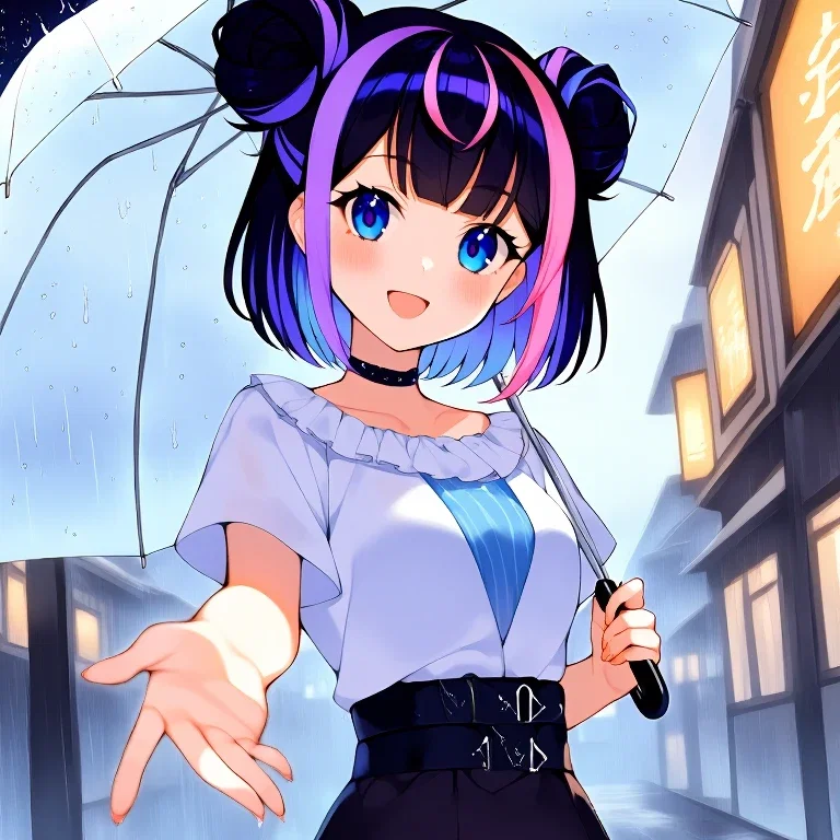 傘とNeta Luminaちゃん
