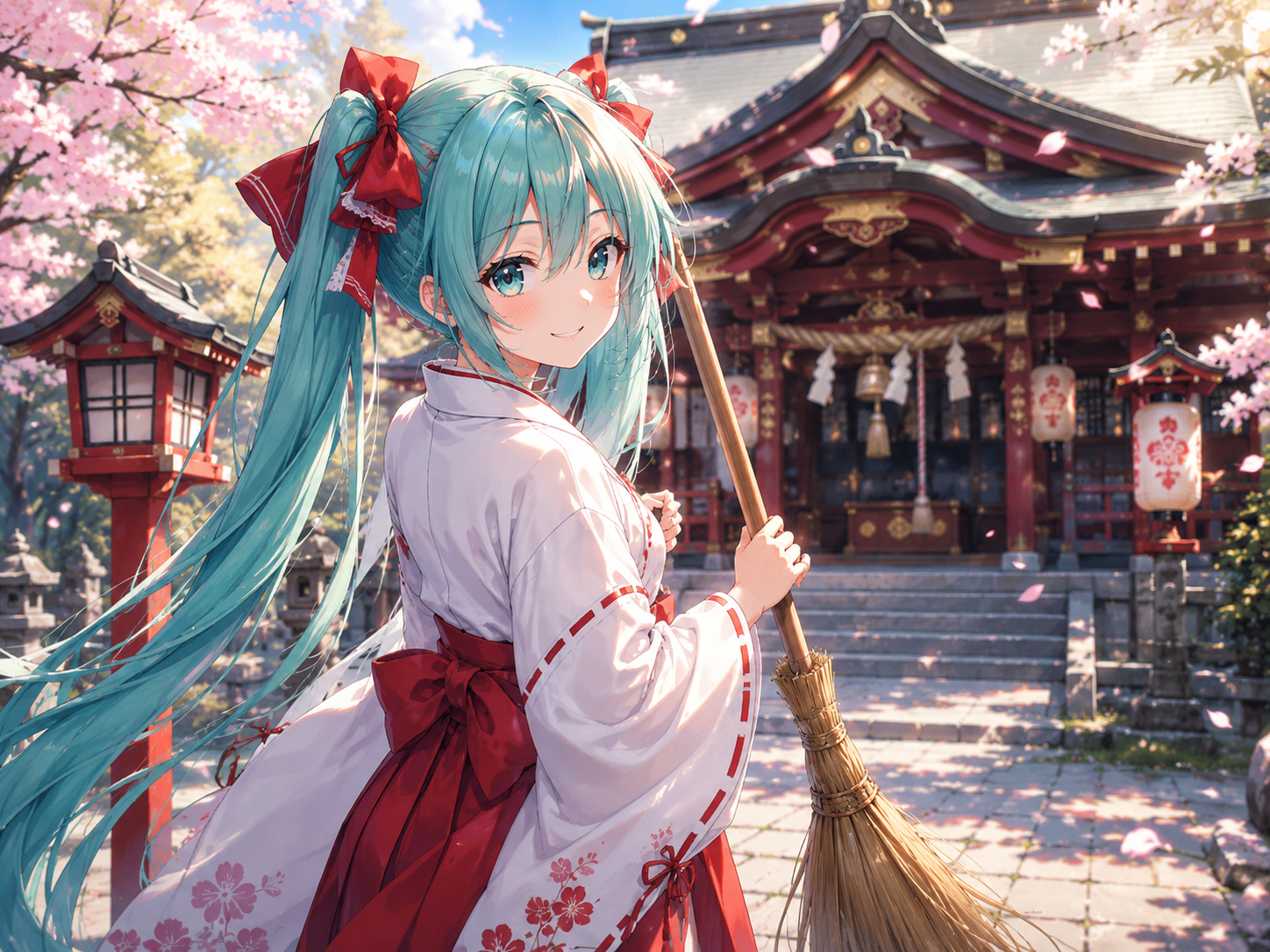 神社の初音ミク
