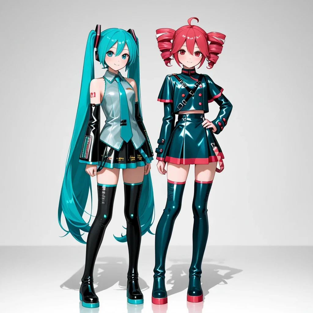 初音ミク、重音テト、混ぜたら混ぜたら何になるかな
