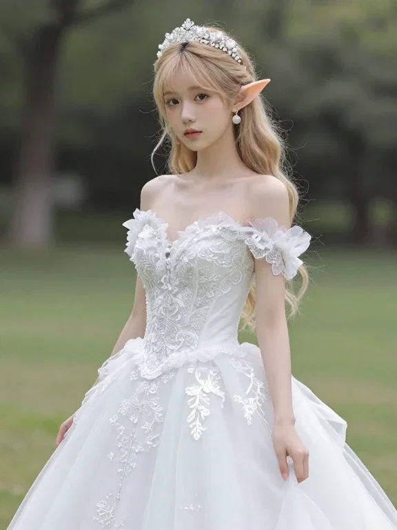 白ドレスのエルフ